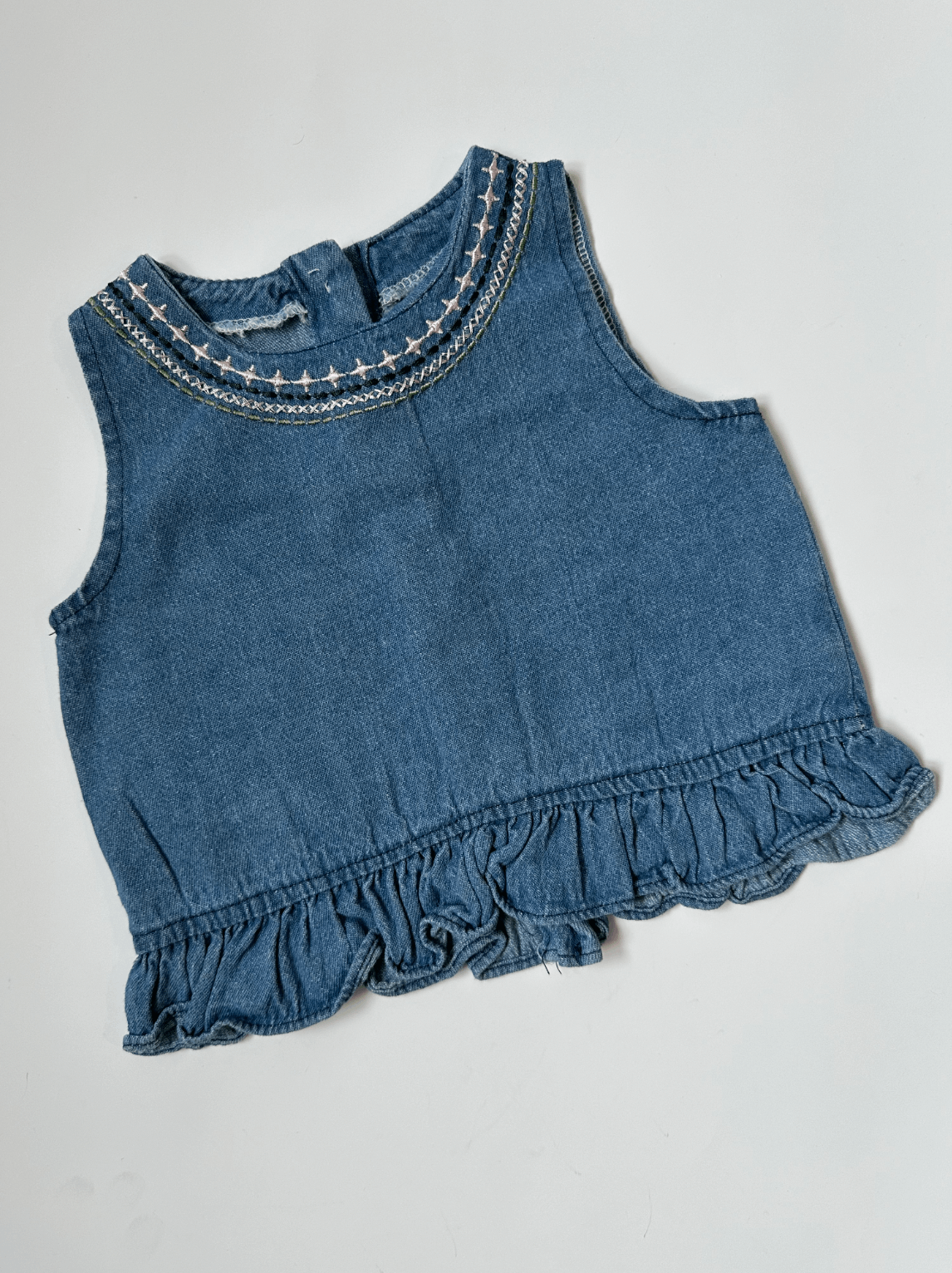 Vintage Denim Two Pieces Set