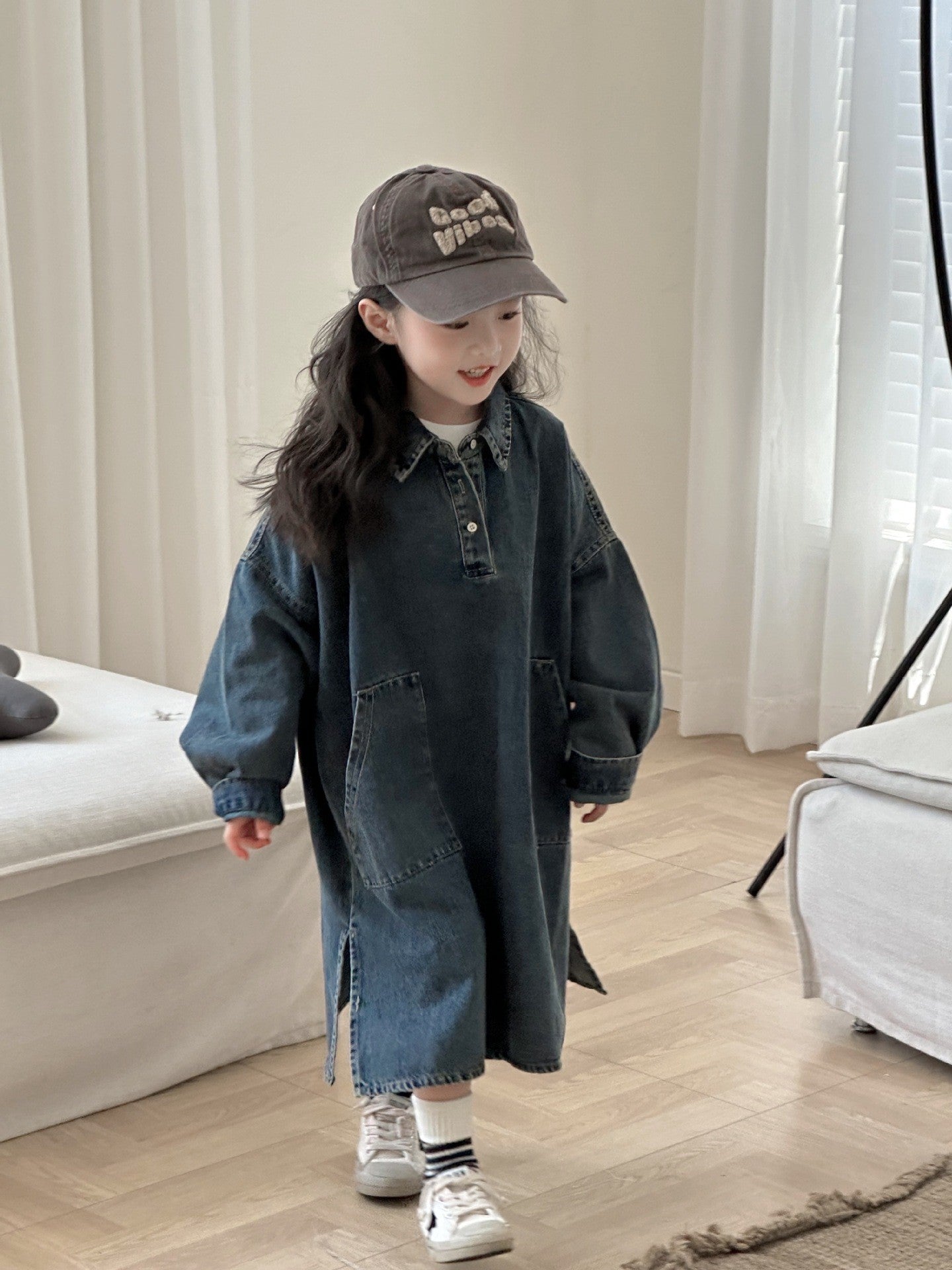 Oversized Cloud Denim Dress