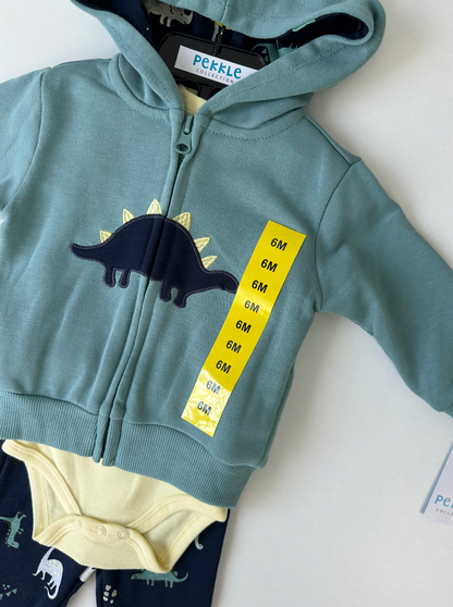 Pekkle Animal 3in1 Jacket Set (Dinosaur)