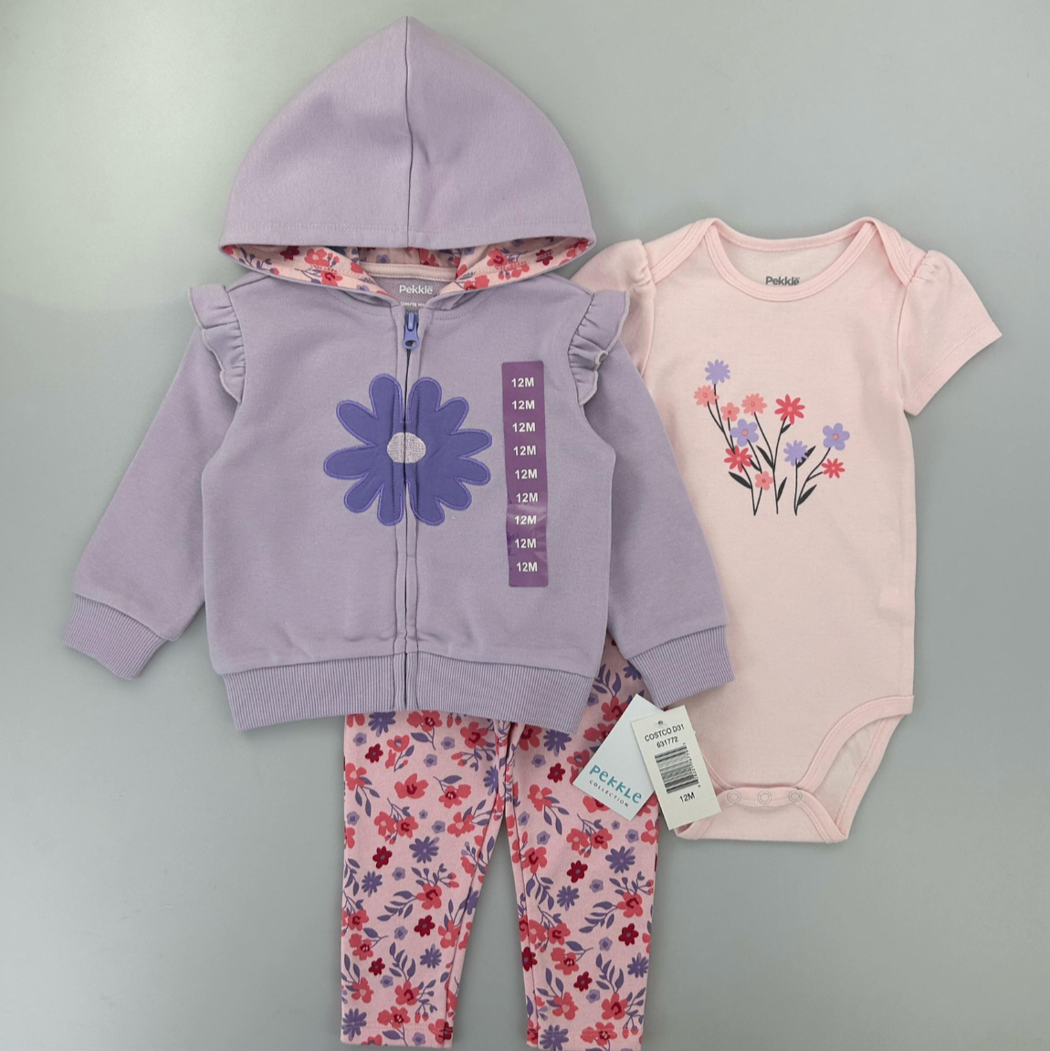 Pekkle Animal 3in1 Jacket Set (Flower)