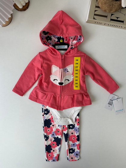Pekkle Animal 3in1 Jacket Set (Pinky)