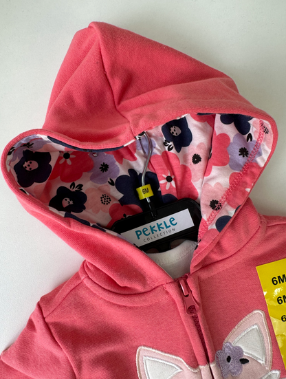 Pekkle Animal 3in1 Jacket Set (Pinky)