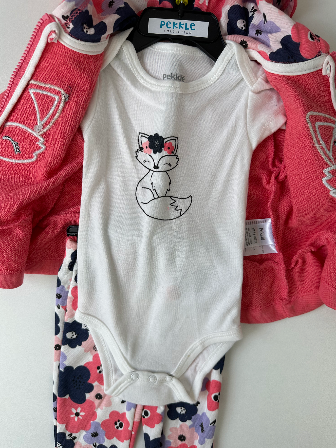 Pekkle Animal 3in1 Jacket Set (Pinky)