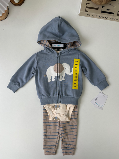 Pekkle Animal 3in1 Jacket Set (Elephant)