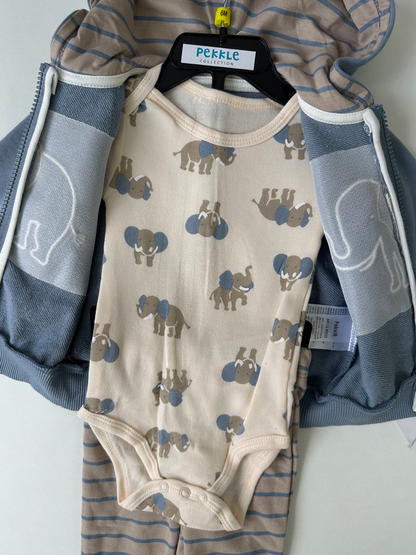 Pekkle Animal 3in1 Jacket Set (Elephant)