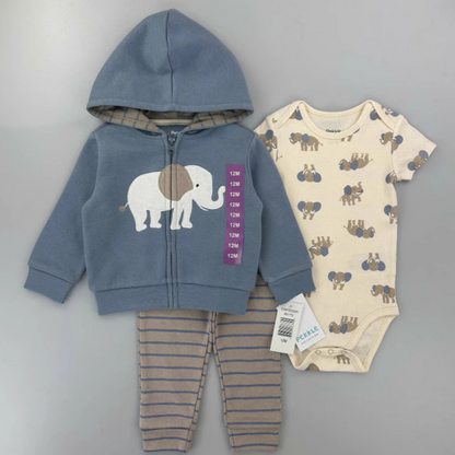 Pekkle Animal 3in1 Jacket Set (Elephant)