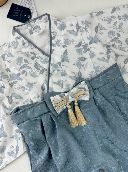 🇯🇵 👘 Cottoli Kimono – Blue Sage Boy