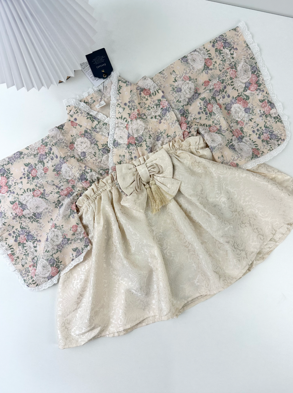 🇯🇵 👘 Cottoli Kimono – Vintage Floral Girl