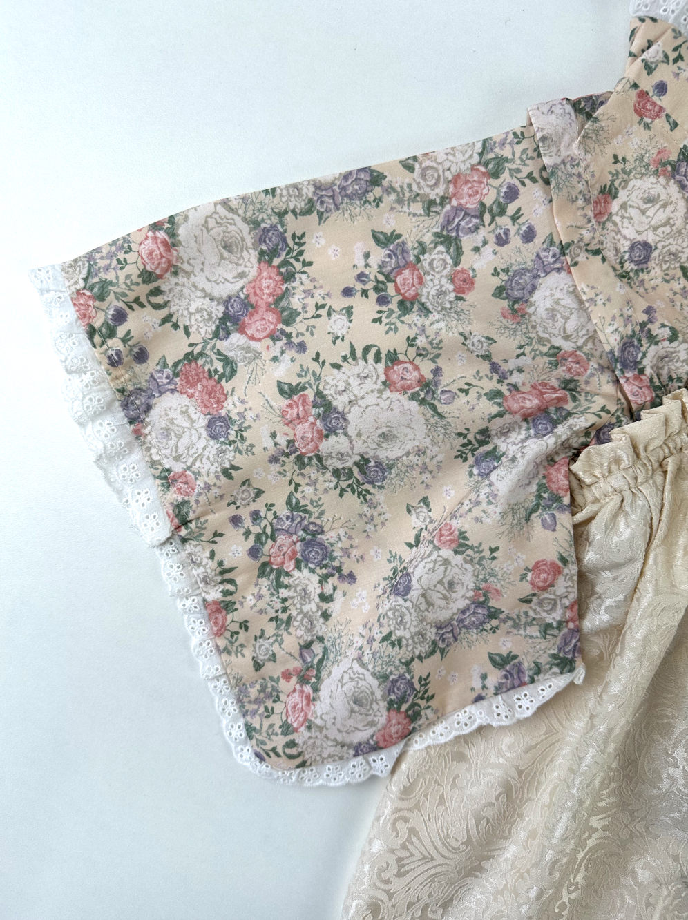 🇯🇵 👘 Cottoli Kimono – Vintage Floral Girl