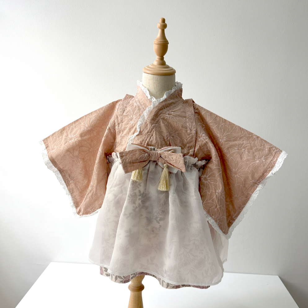 🇯🇵 👘 Cottoli Kimono – Sakura Dusty Pink