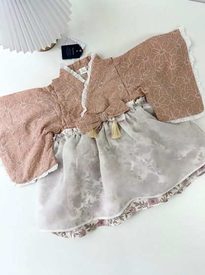 🇯🇵 👘 Cottoli Kimono – Sakura Dusty Pink