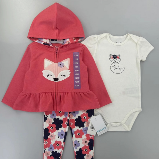 Pekkle Animal 3in1 Jacket Set (Pinky)