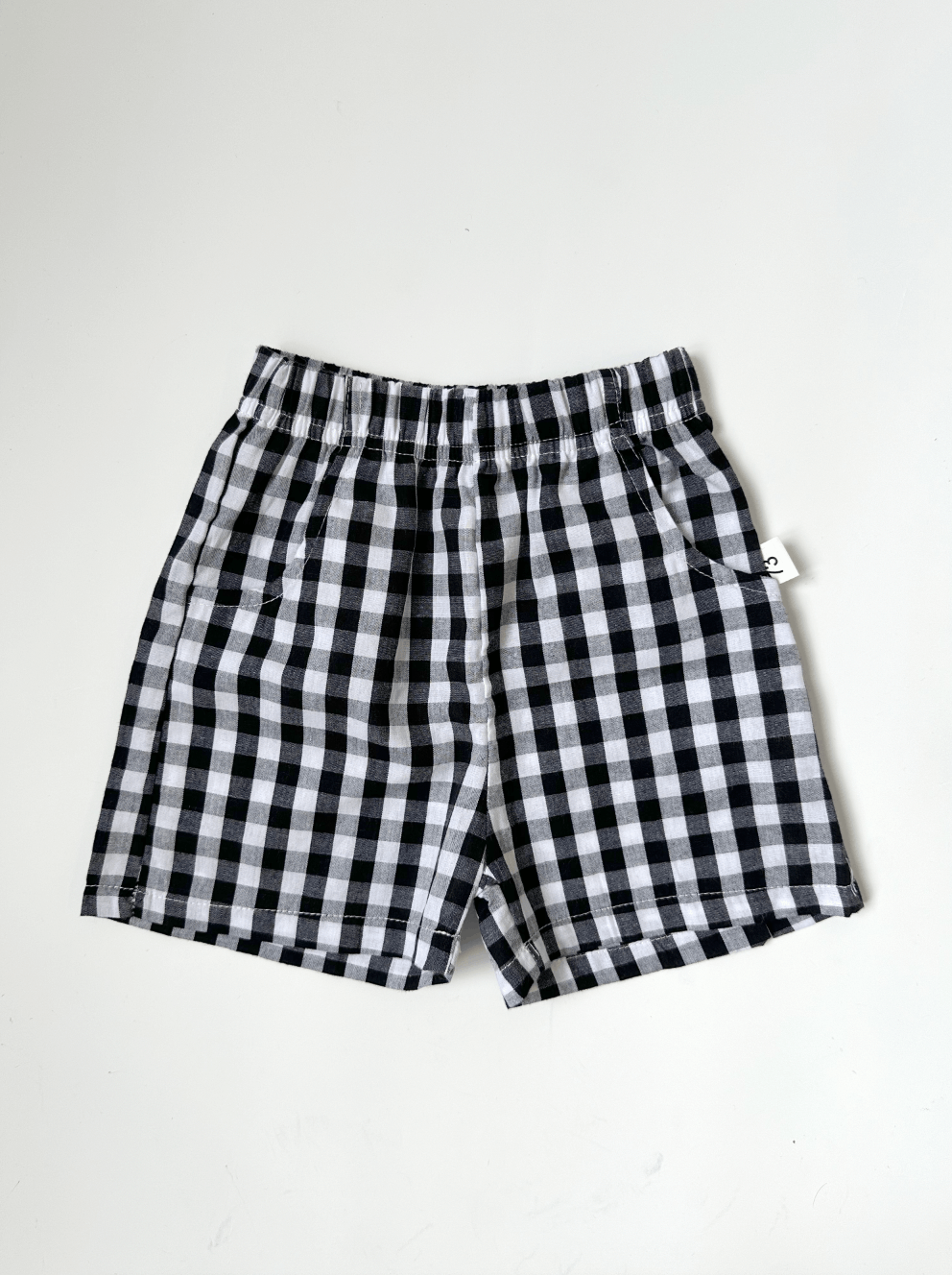 Checkered Baby Shorts