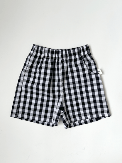 Checkered Baby Shorts