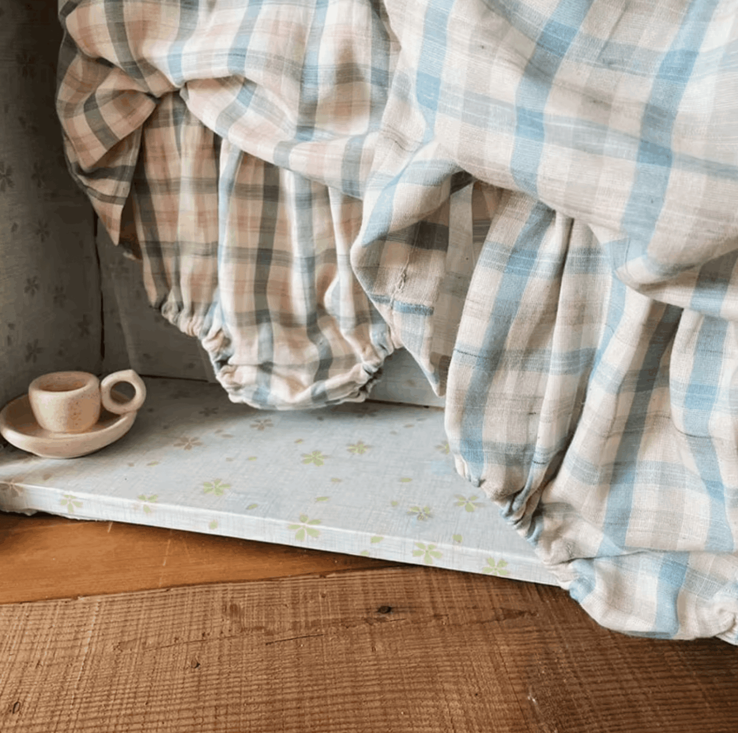 Korean-Style Plaid Two-Piece Set