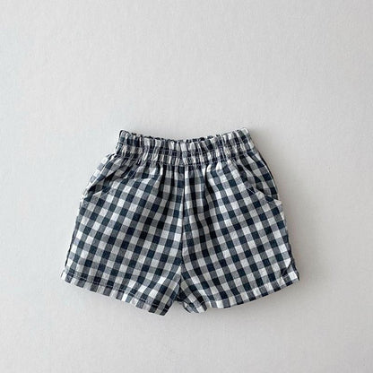 Checkered Baby Shorts