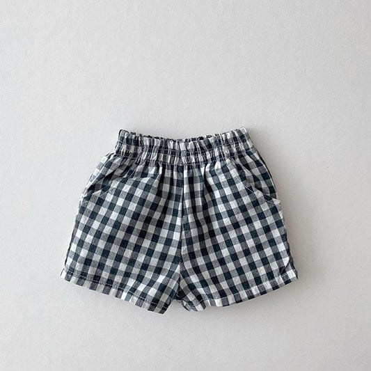 Checkered Baby Shorts