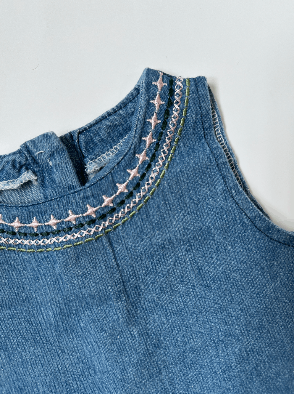 Vintage Denim Two Pieces Set