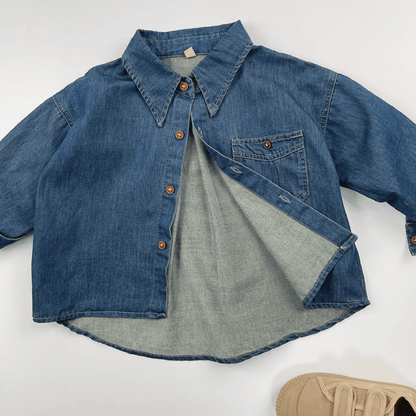 Vintage Denim Long Sleeves Shirt