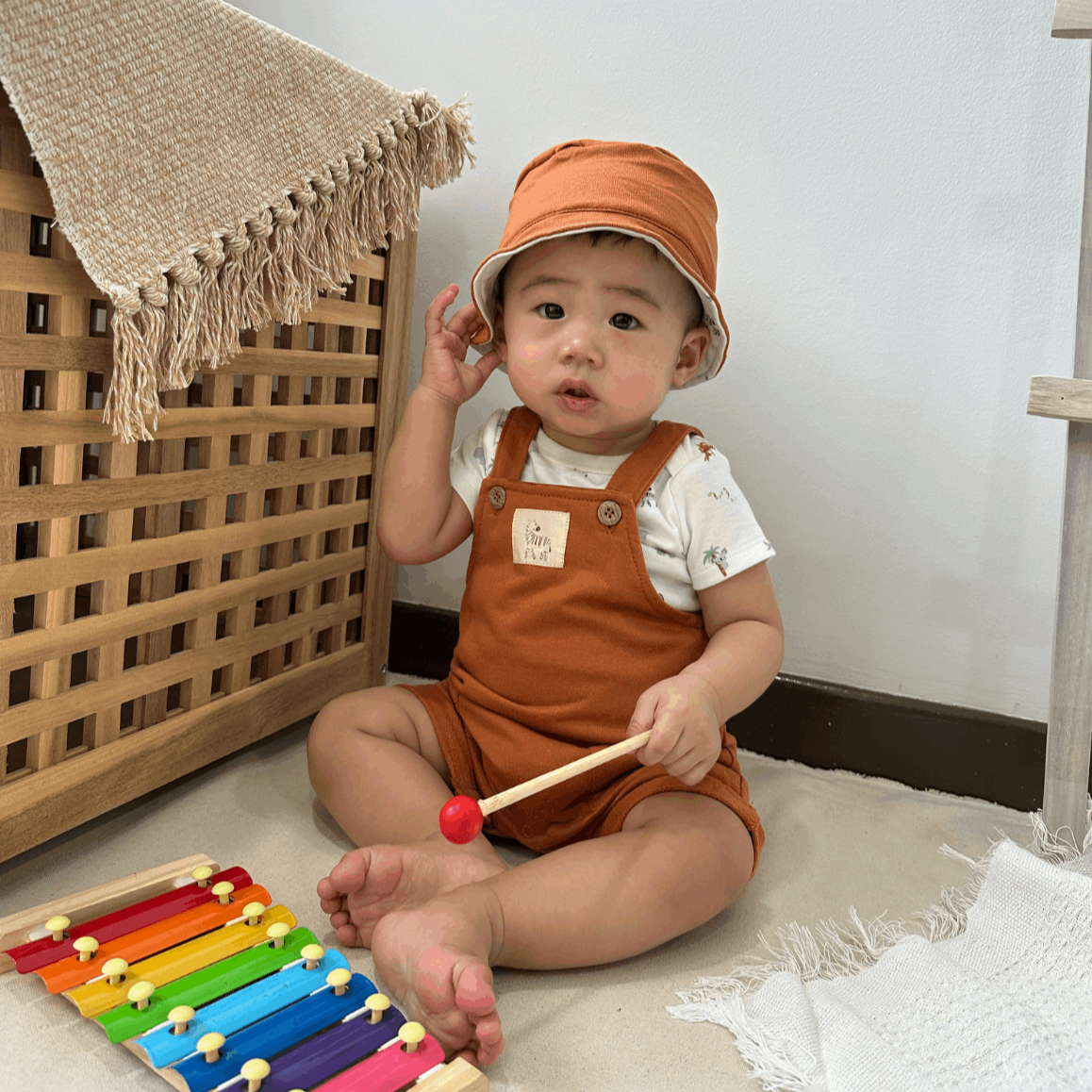 Rene Rofe Baby 3in1 dungree set (Brownie)