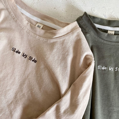 Side by Side Long Sleeves Cotton Shirt